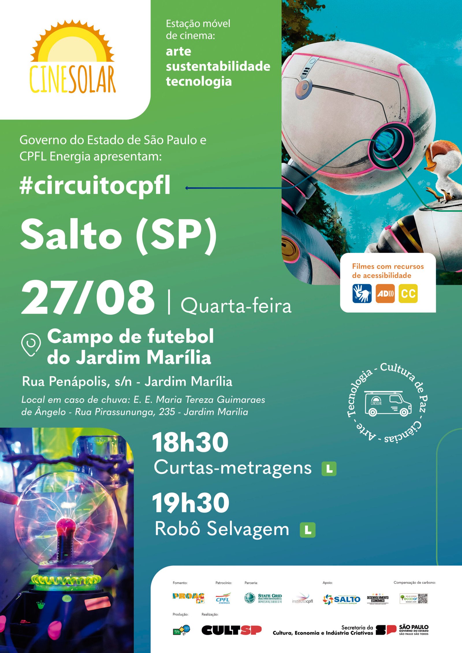 CineSolar chega a Salto com sessões gratuitas de cinema movido a energia solar