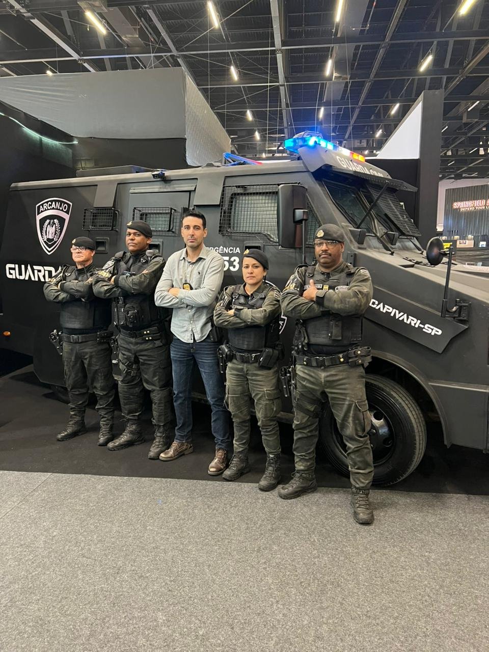 Veículo blindado da Guarda Civil de Capivari chama atenção na COP Internacional